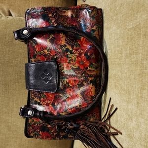 Leather Handbag. Patricia Nash,  floral